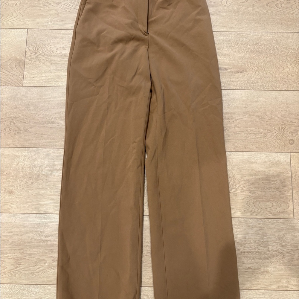 Babaton Wide-Leg Pants in Brown